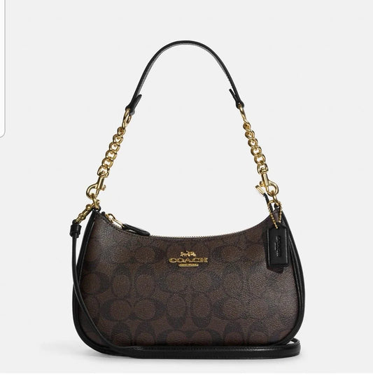 Coach Teri Shoulder Bag In Signature Canvas